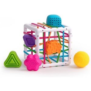 InnyBin Fat Brains Toy Bundle with Kettle Bell Rattle & Grasp, Rattle & Roll Car